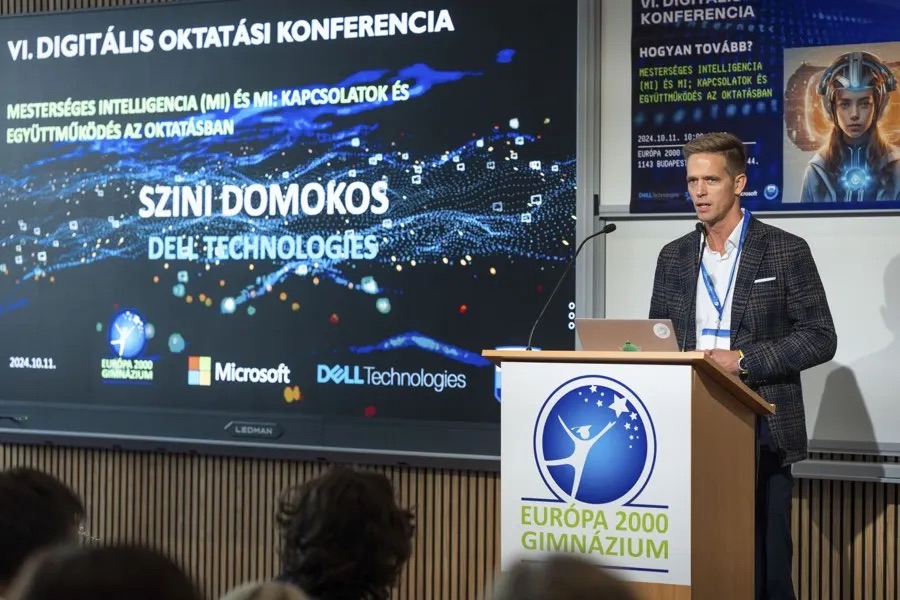 Szini Domokos (Dell Technologies) előadása a VI. konferencián