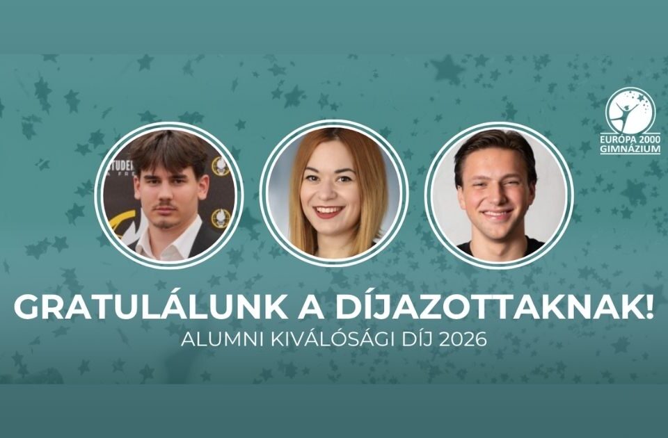 Gratulálunk az első Alumni Kiválósági Díj győzteseinek