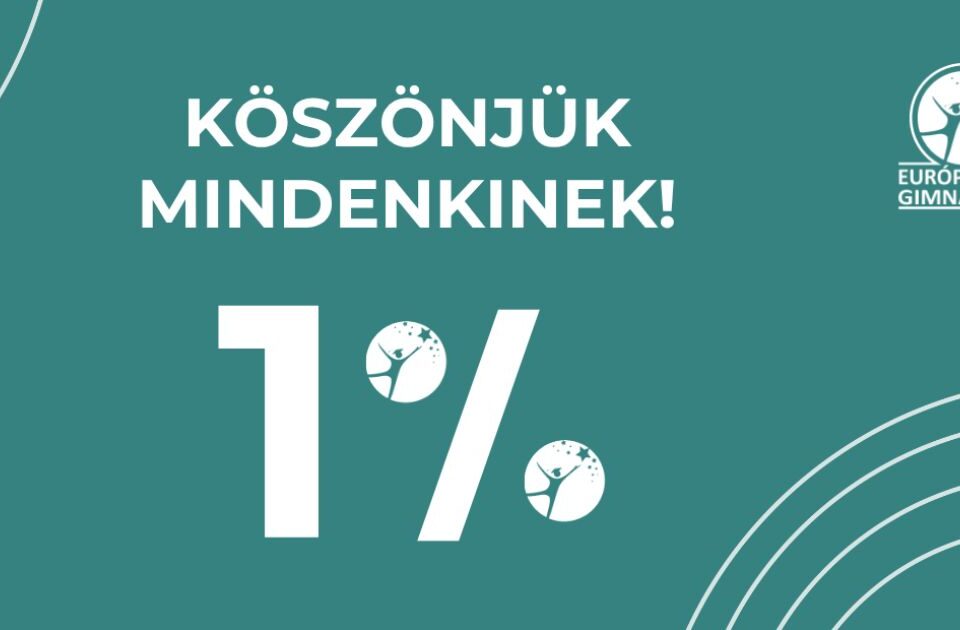 Köszönjük az SZJA 1% felajánlásokat!